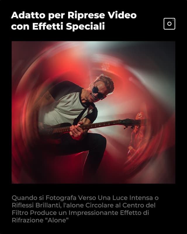 Detalle 2 de K&F Concept Spirale Halo Filtro Effetto in vetro ottico con effetto alone a spirale (con 3 panni di pulizia)