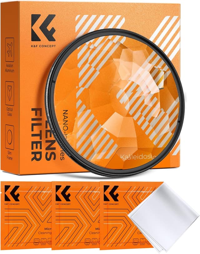Detalle de K&F CONCEPT filtre kaléidoscope à prisme Ø77 mm (effets spéciaux) pour photographie d’art