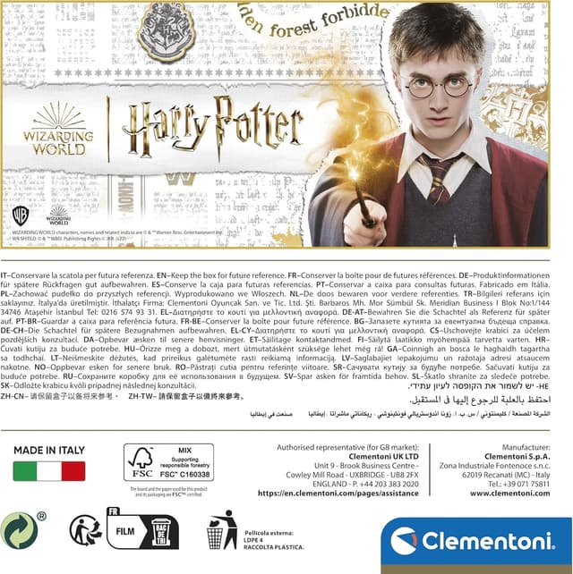 Detalle de Clementoni Puzzle Harry Potter da 1500 pezzi per adulti 80507 (Made in Italy)