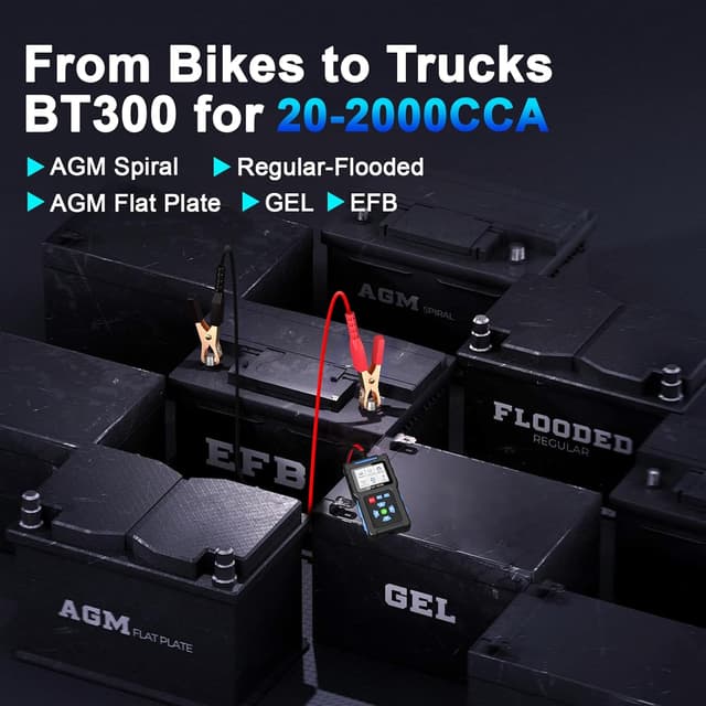 Thumbnail 1 de BT300 Battery Load Tester 12V, 20–2000 CCA car tester