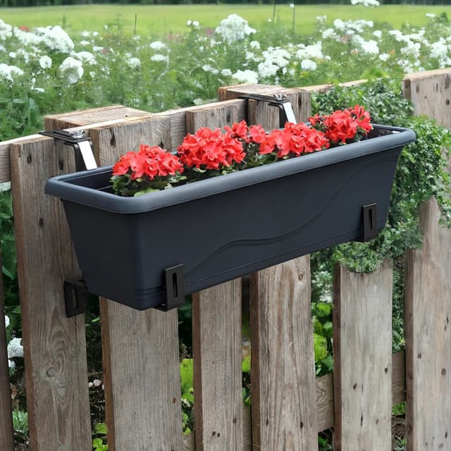 Thumbnail 1 de COM-FOUR Soporte para jardineras 2x 23 cm