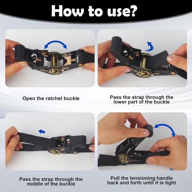 Detalle 1 de DUBUOZA Spanngurte mit Ratsche 6 m