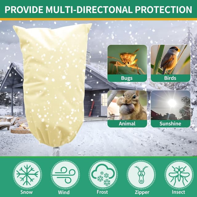 Thumbnail 5 de GUKULIVEL 80x120 cm Garden Fleece 80gsm plant cover