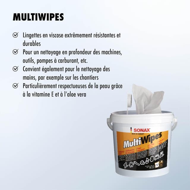 Thumbnail 3 de SONAX Multi wipes 72 pièces chiffonettes 🧽