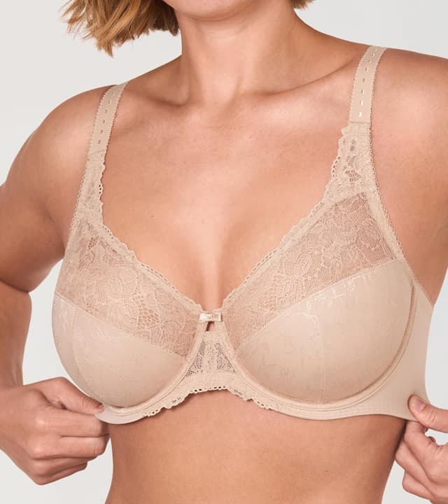 Detalle de Delimira Women’s Beauty Lace Non-Padded Minimiser Underwired Full Figure Bra