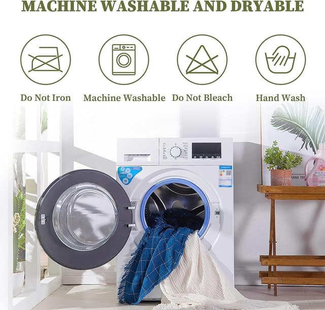 Thumbnail 6 de OKYUK Funda Sillón Relax 4 Piezas Lavables Azul Raya 🛋