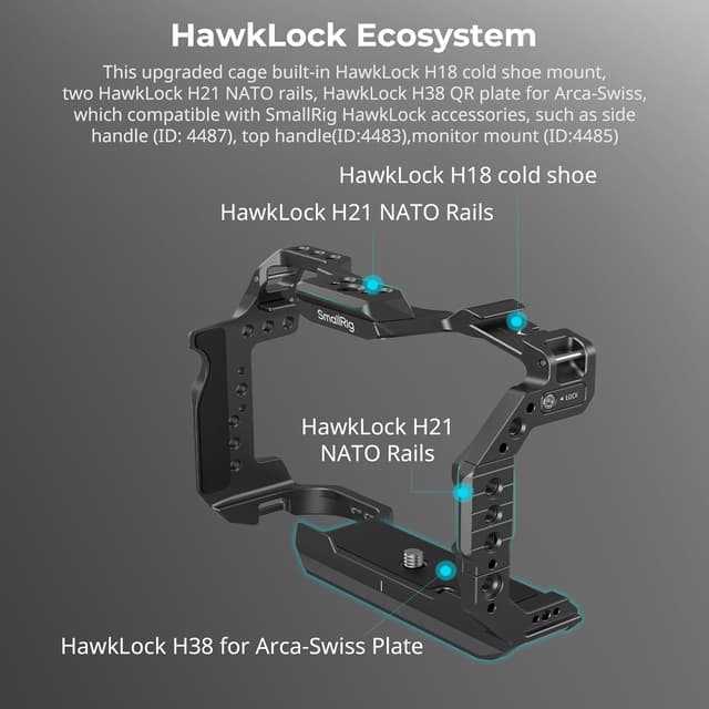 Detalle de SMALLRIG R6 Mark II cage 4159