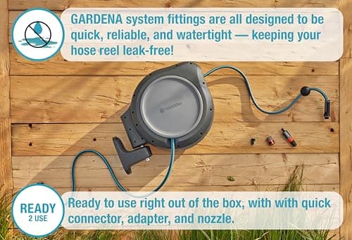 Thumbnail 2 de GARDENA Carrete retráctil pared 50 pies con guía 🚿