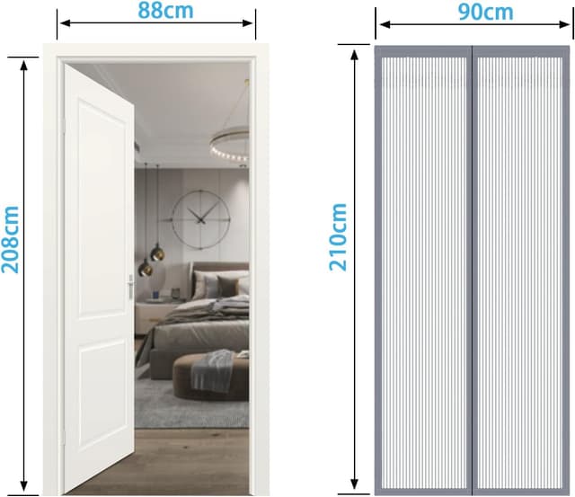 Thumbnail 2 de RnCop Magnetic Screen Door fits 90×210cm
