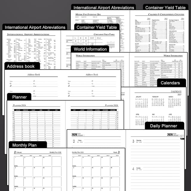 Detalle 2 de Agenda diaria 2026 A5 día por página