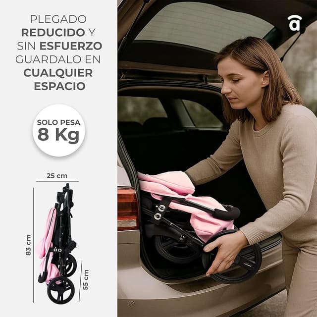 Detalle 2 de Asalvo CÁDIZ silla de paseo ligera 15 kg 👶