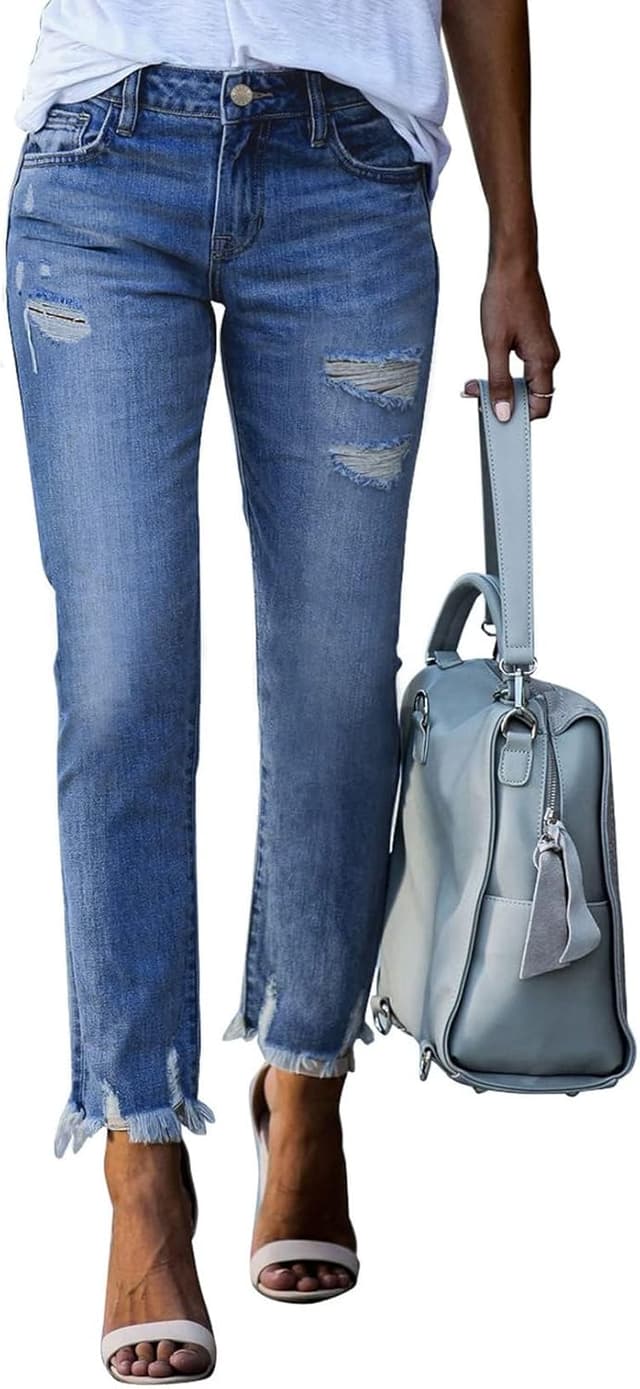 Detalle de EVALESS High Waisted Tummy Control Jeans