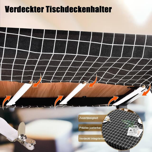 Detalle 2 de CHACROC Tischdeckenklammern für Dicke Tische