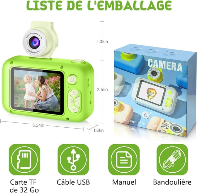 Thumbnail 6 de ARNSSIEN X101 Kinderkamera 32 GB