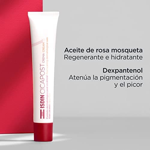 Detalle 2 de ISDIN Cicapost crema cicatrizante con rosa mosqueta y centella asiática (50 gr)