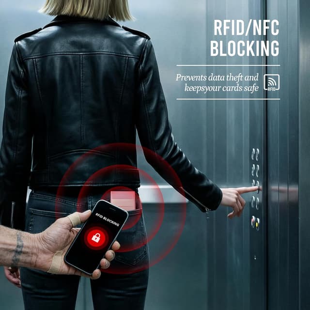 Detalle 1 de YESIIW Minimalistische Slim-Wallet 10 x 8 cm