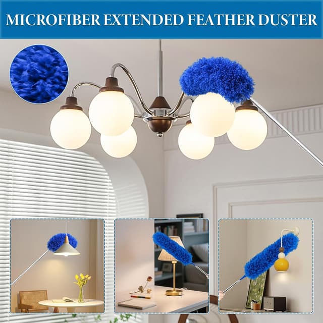 Thumbnail 4 de TAIANJI Staubwedel Teleskop 245 cm ausziehbar