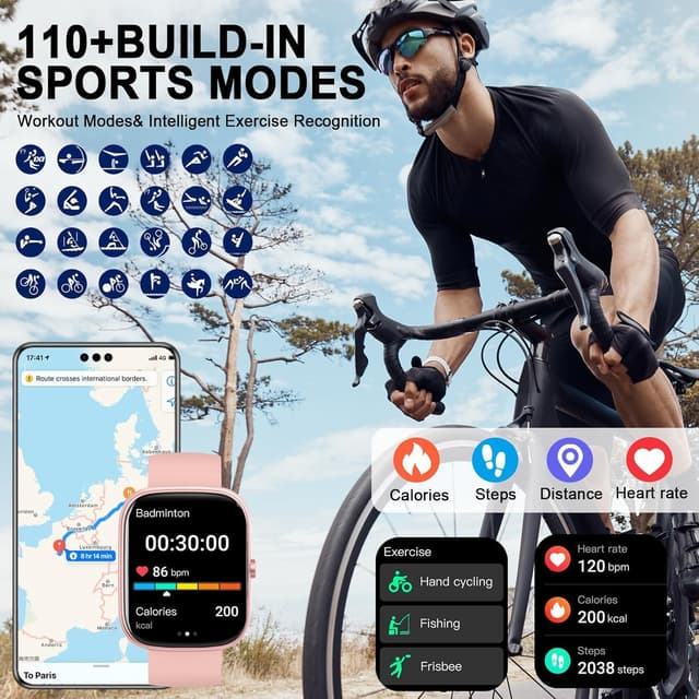 Detalle de Smartwatch Bluetooth 1,91 pouces pour appels