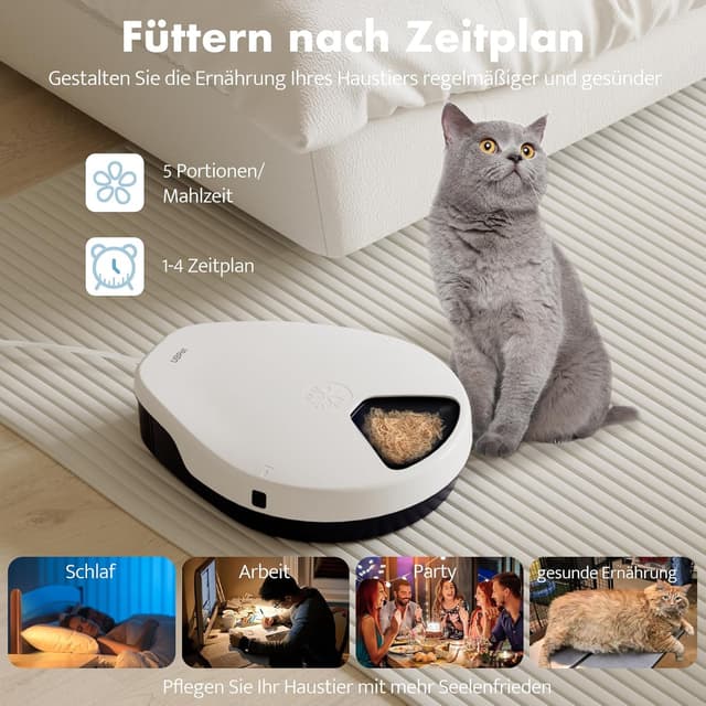 Detalle de UBPET F10 Futterautomat für Katzen mit Kühlung