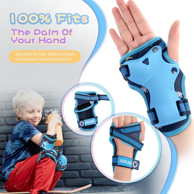 Detalle de Kids Protective Gear Set 7-in-1, 36-77 lb