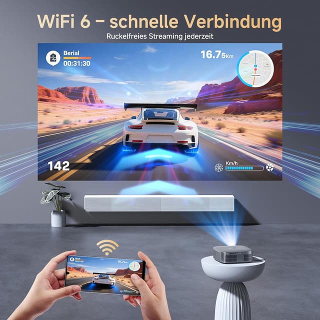 Thumbnail 6 de KOGATA Smart Beamer 4K (Kurzdistanz) mit Autofokus, 6D-Trapezkorrektur, Netflix & Dolby Audio