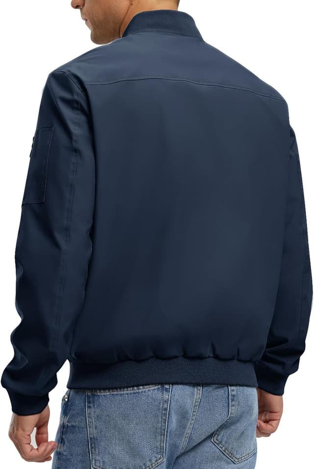 Detalle 2 de Rdruko Men's Lightweight Bomber Jacket