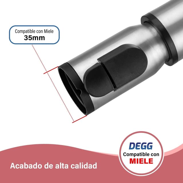Detalle 1 de DEGG Tubo Telescópico 35mm para Miele 🧹