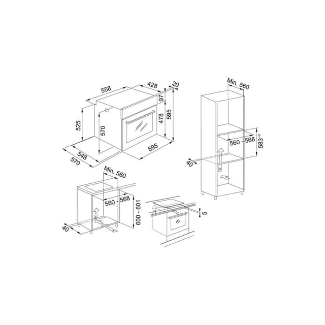 Detalle 2 de Franke Horno Hydro FMA 86 H BK