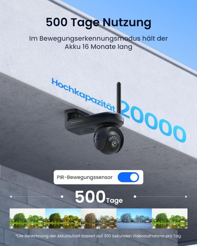 Detalle 2 de Reolink 4K Solar Überwachungskamera 500 Tage