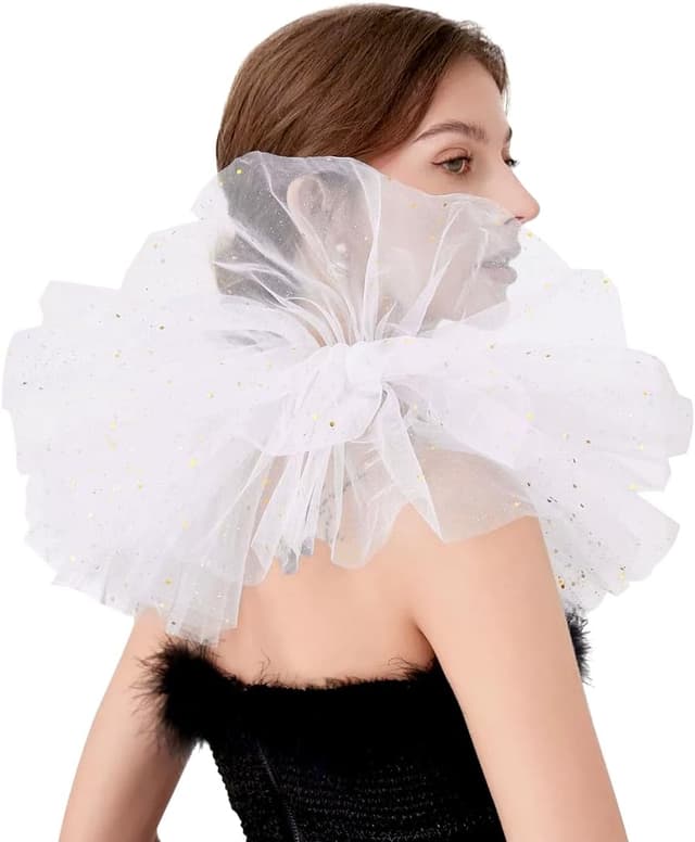 Thumbnail 6 de TaleMoon Gerüschter Tüllkragen 38 cm 🎭