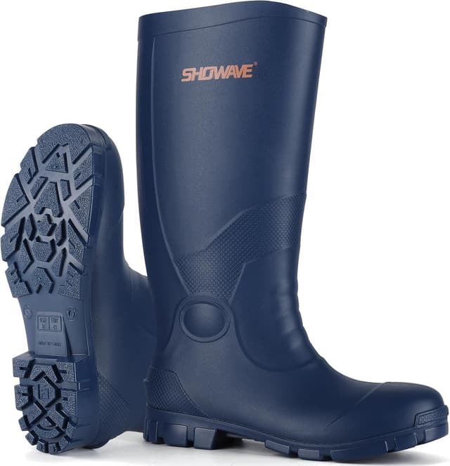 Thumbnail 6 de Showave Steel Toe Rubber Work Boots for Men