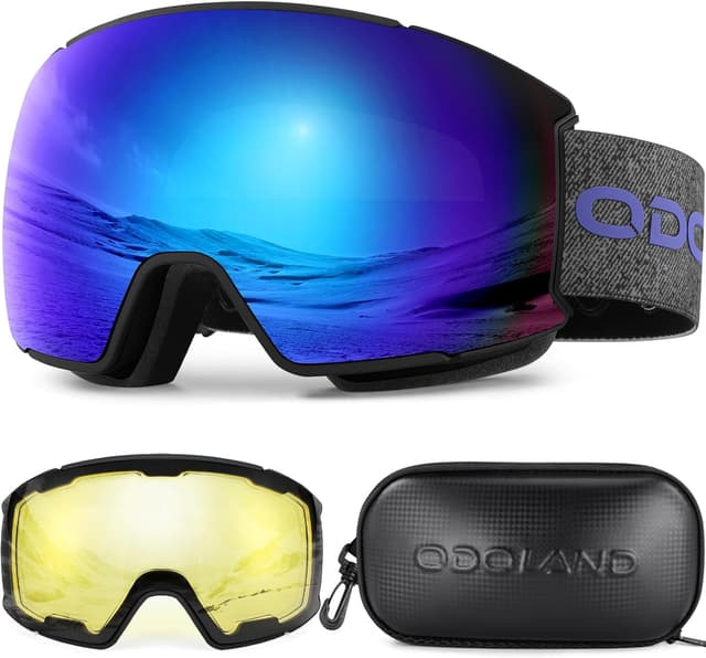 Detalle de Odoland Maschera da sci con lenti intercambiabili