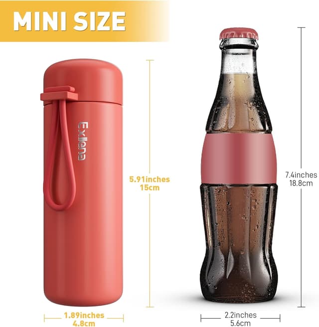 Thumbnail 1 de Exllena Small Flask 200ml coral red