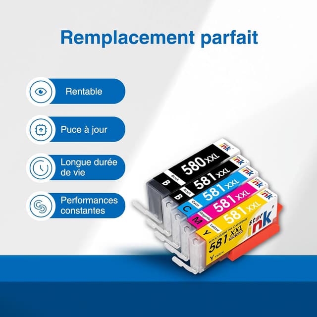 Detalle 2 de Starink PGI-580 CLI-581 XXL Cartouches d'encre