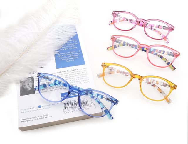 Detalle 1 de HEEYYOK +1.50 reading glasses in retro round