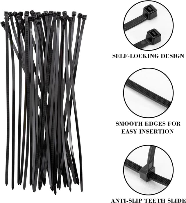 Thumbnail 4 de JelKen 250 Pack Cable Ties 300mm