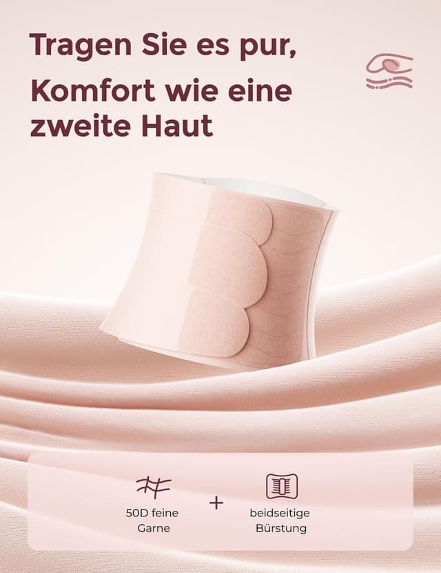 Detalle 2 de Momcozy Ergowrap Bauchgurt nach Geburt (Kaiserschnitt-Rückbildung) – 3D-Kompression & Rückenstütze, nahtlos, Standard M