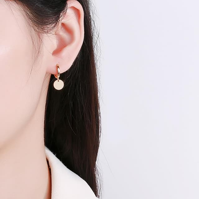 Detalle 2 de Loutade Ohrringe Silber 925 Creolen 16 x 26