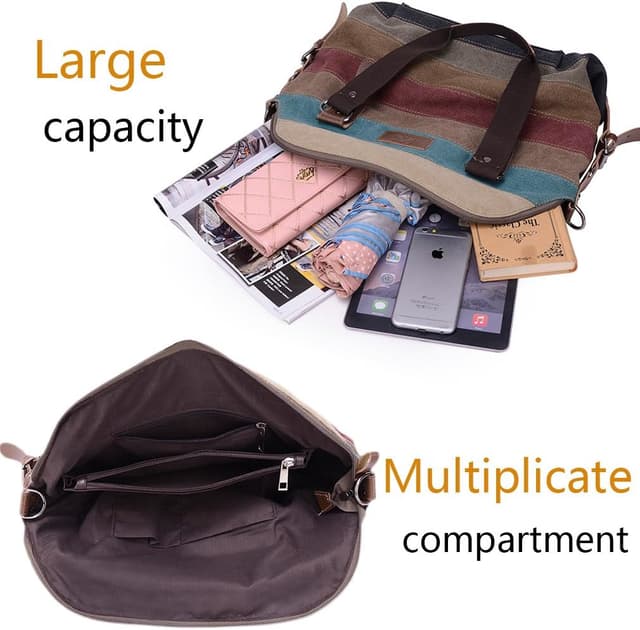 Thumbnail 4 de FreeMaster Canvas Hobo Tote Multi-Colour