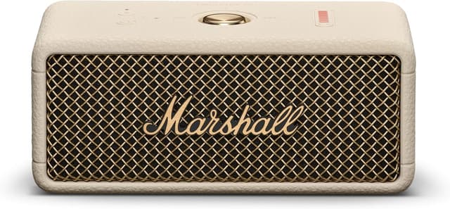 Detalle de Marshall Emberton III Portable Bluetooth Speaker (IP67 Waterproof, True Stereophonic Sound) — Cream