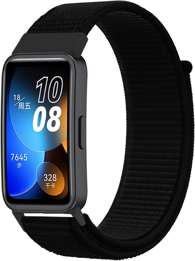 Detalle 2 de Panda Bobo Nylon Strap for Huawei Band 10, Band 9 & Band 8 — Adjustable Hook & Loop Sport Replacement Band