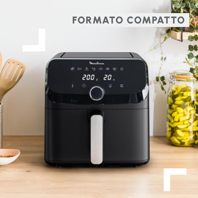 Detalle de Moulinex Easy Fry Mega EZ8558 friggitrice ad aria versatile da 7,5 L (2 kg) con 9 programmi e app My Moulinex