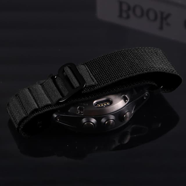 Detalle 2 de EKINGEEK Nylon QuickFit watch strap (20 mm) for Garmin fenix 7S/6S/5S, epix Pro Gen 2 42mm, fenix 8 43mm and more