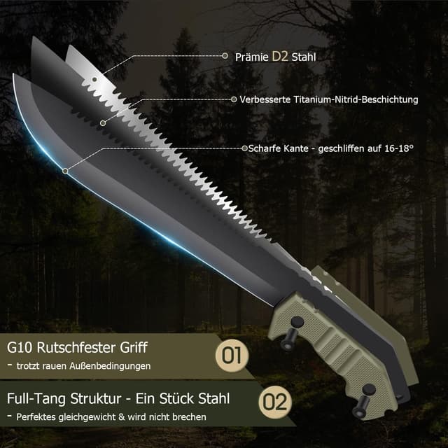 Thumbnail 2 de Purple Dragon Outdoor Messer D2 Voll-Tang