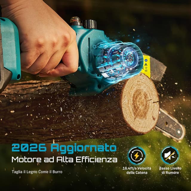 Thumbnail 2 de Seesii 8 pollici mini motosega a batteria