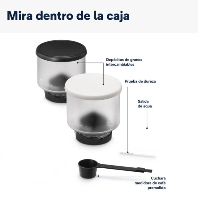 Detalle 2 de De'Longhi Rivelia EXAM440.35.W cafetera automática 2 depósitos