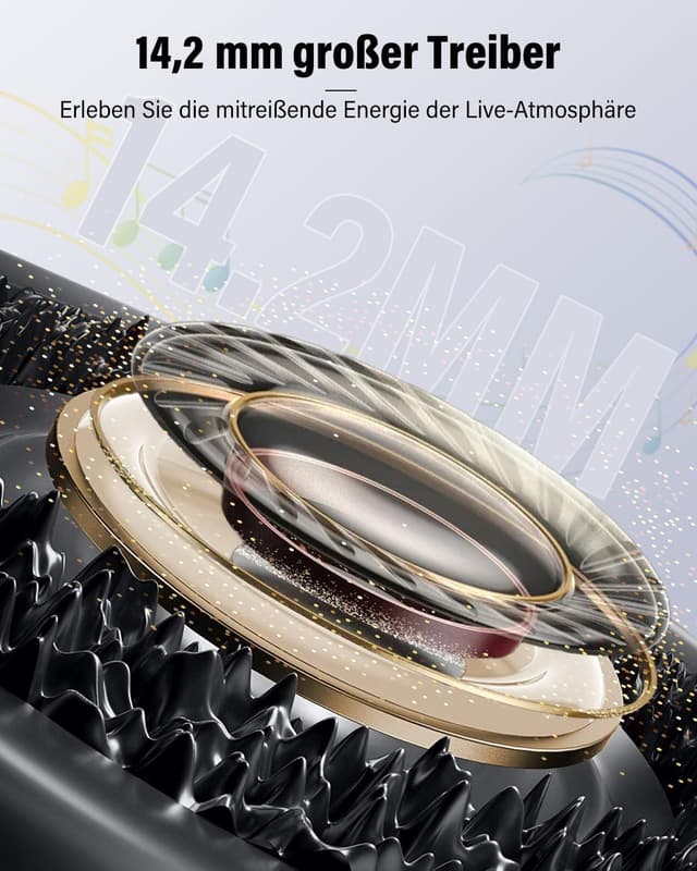 Detalle de Bluetooth 5.4 Btootos Kopfhörer mit 40 Std