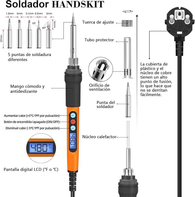 Thumbnail 2 de HANDSKIT soldador 90W 8 en 1