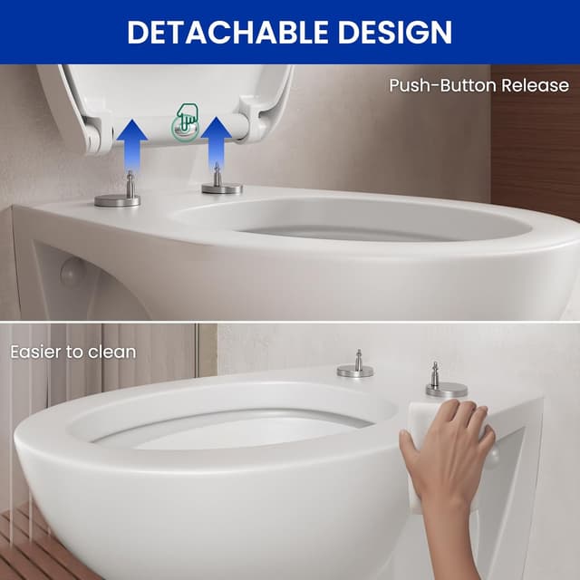 Thumbnail 6 de DERW O-shaped Soft Close Toilet Seat 🚽