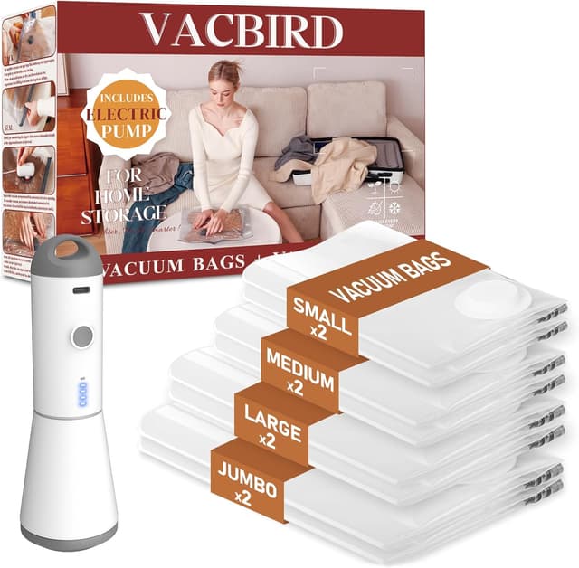 Detalle de Vacbird Vacuum Storage Bags 8-Pack
